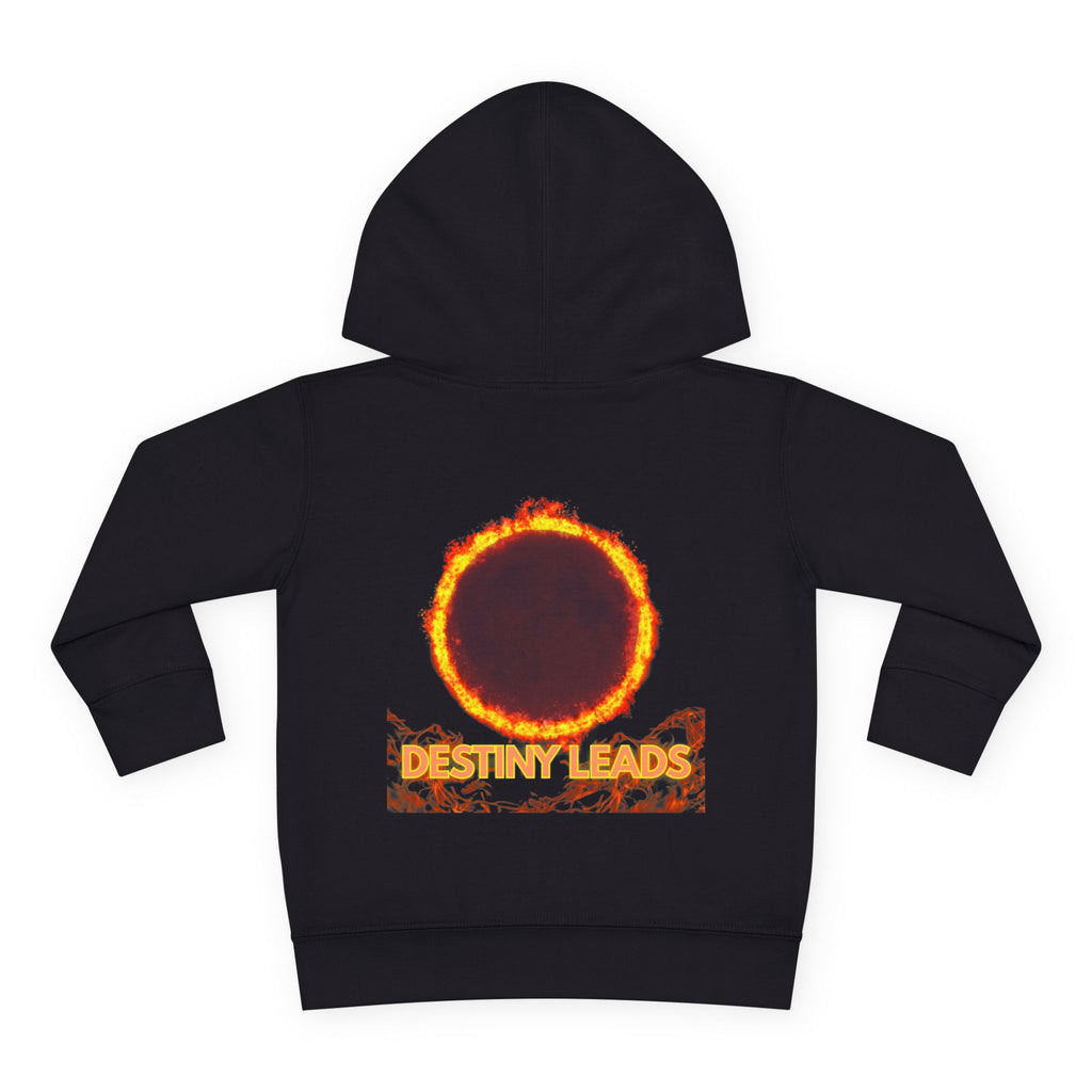 Toddler Hoodie — "Destiny Leads" Flame Eclipse Kids Pullover